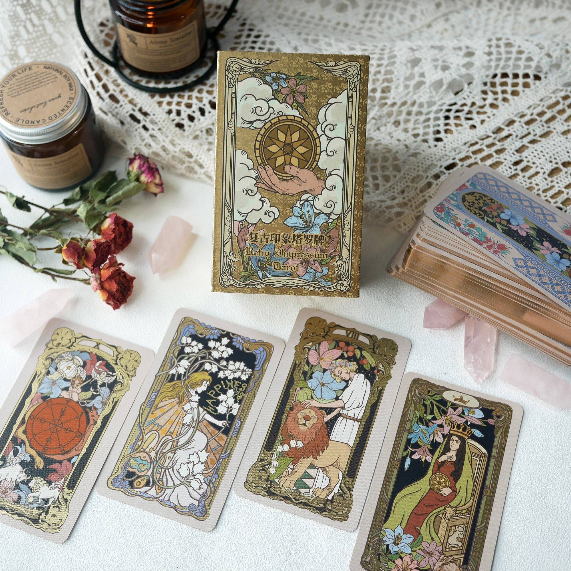 Retro Impression Art Tarot Deck Standard | Valkyries Vault