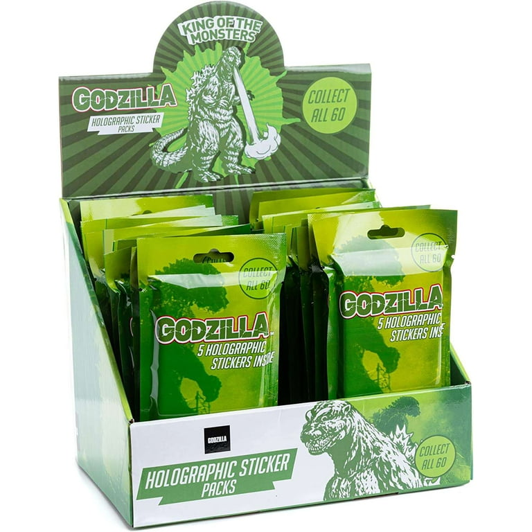 Godzilla Holographic Sticker Packs